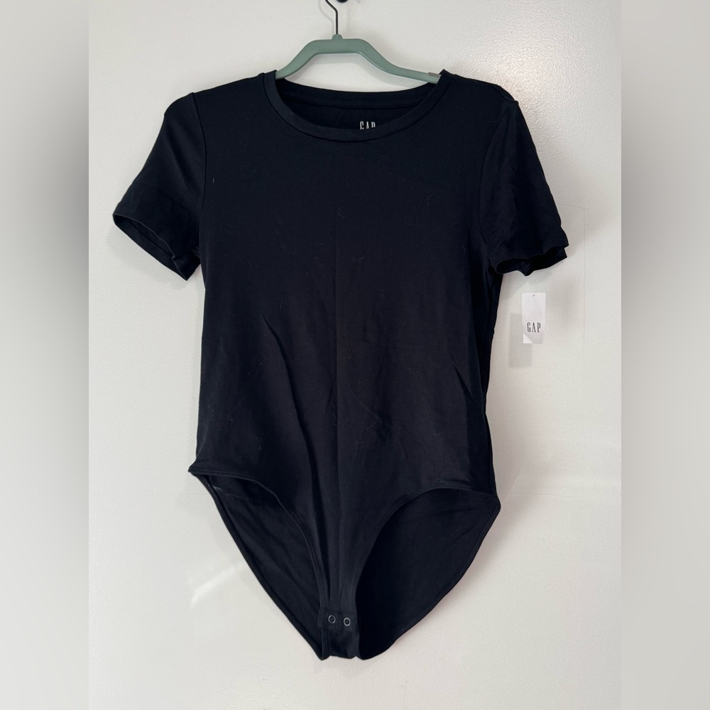 Gap Crew Tee Bodysuit, Black, Size L